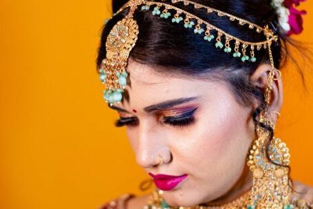 Trendy Accessories - A Woman with Mehndi Wearing Brown Accessories