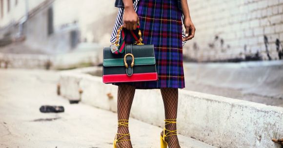 Styling - Woman Holding Leather Handbag